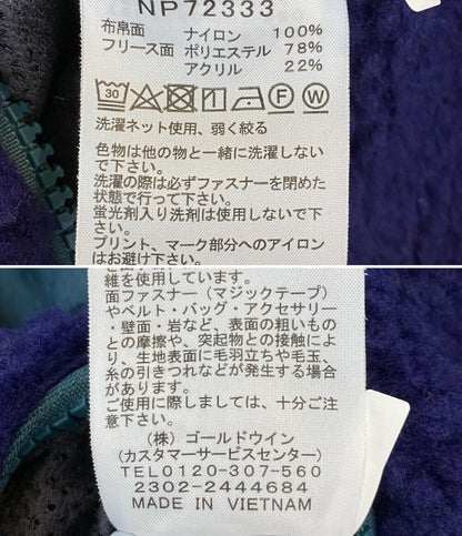 ザノースフェイス 美品 フリースジャケット リバーシブル NP72333 メンズ SIZE M THE NORTH FACE