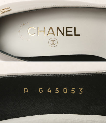 シャネル パンプス パテントレザーチャンキーヒール G45053 レディース SIZE 36C CHANEL