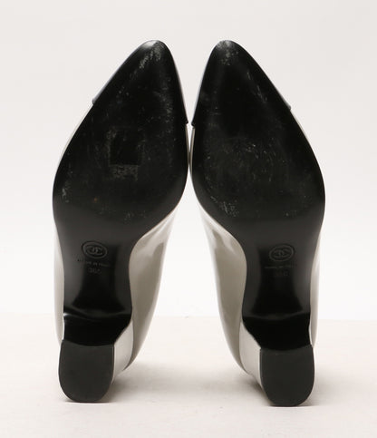 シャネル パンプス パテントレザーチャンキーヒール G45053 レディース SIZE 36C CHANEL