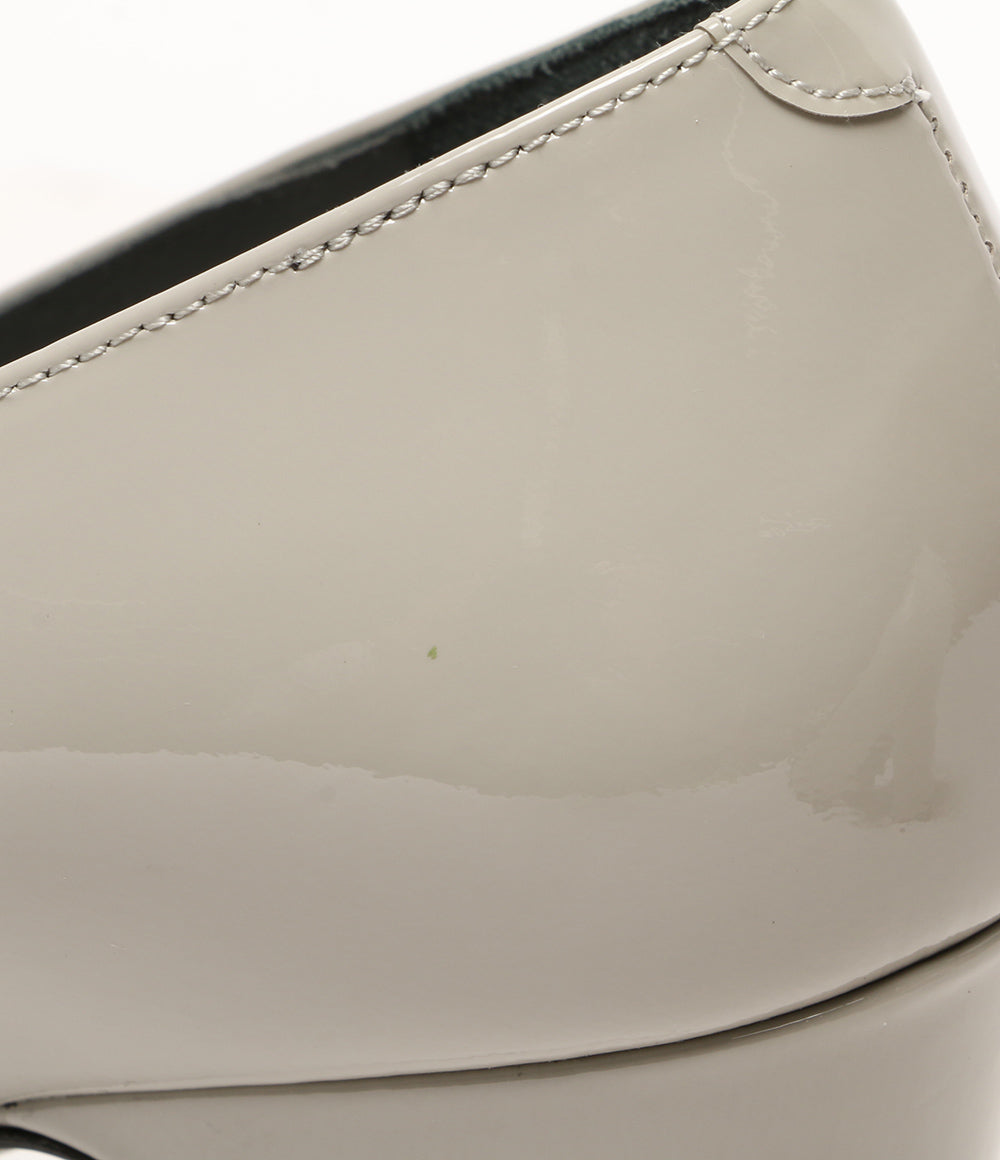 シャネル パンプス パテントレザーチャンキーヒール G45053 レディース SIZE 36C CHANEL