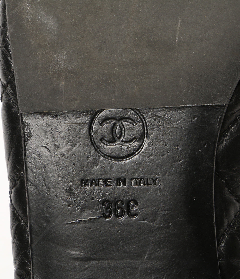 CHANEL パンプス バレリーナ エイジド カーフスキン G26250 レディース SIZE 36C シャネル