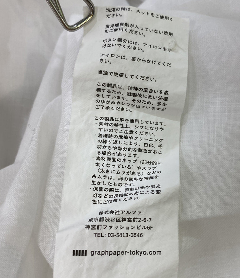 Graphpaper グラフペーパー 長袖シャツ Linen L S メンズ SIZE １