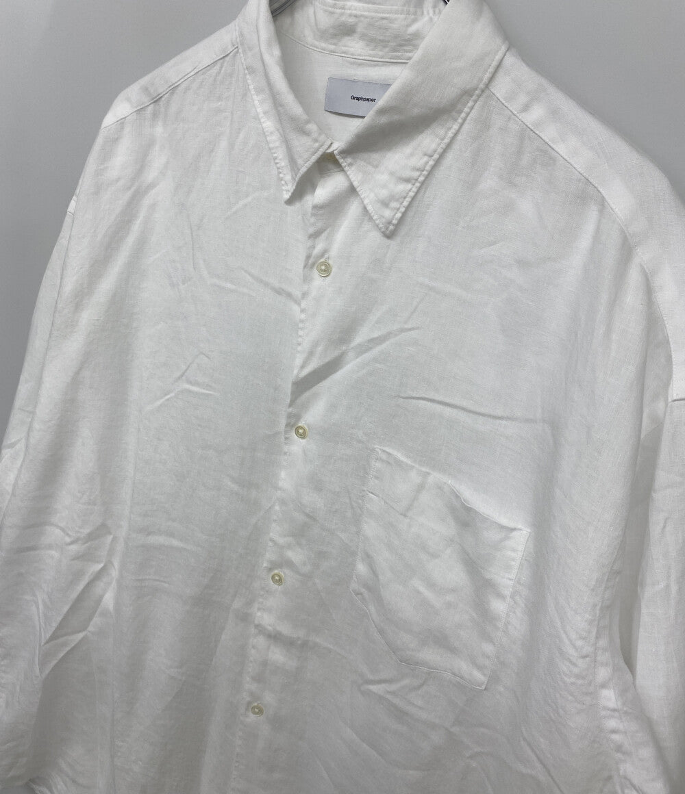 Graphpaper グラフペーパー 長袖シャツ Linen L S メンズ SIZE １
