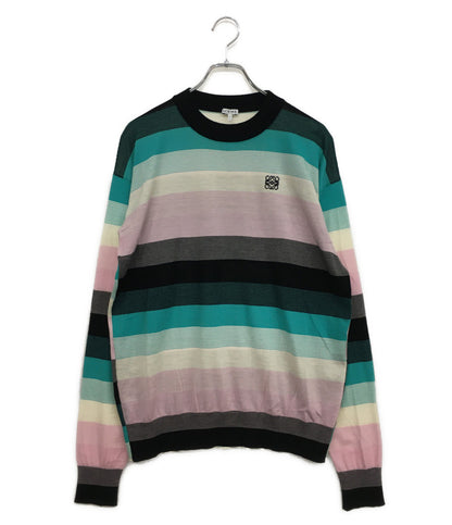 ロエベ ニット マルチカラー アナグラム H3109390CO メンズ SIZE S LOEWE
