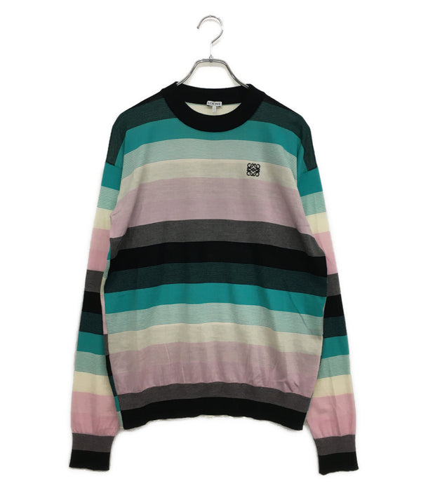 ロエベ ニット マルチカラー アナグラム H3109390CO メンズ SIZE S