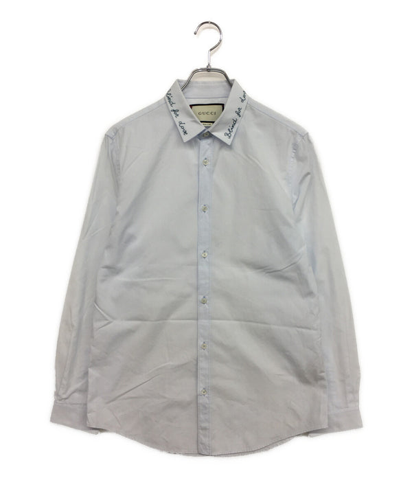 GUCCI シースルー長袖シャツ ブラック シースルー GUCCI(グッチ