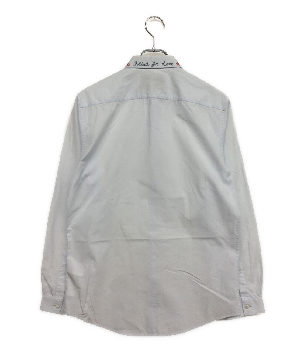 グッチ 長袖シャツ 襟刺繍 478144 メンズ SIZE 38 GUCCI