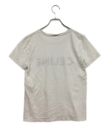 セリーヌ 半袖Ｔシャツ クラシックロゴプリントTシャツ レディース SIZE S CELINE