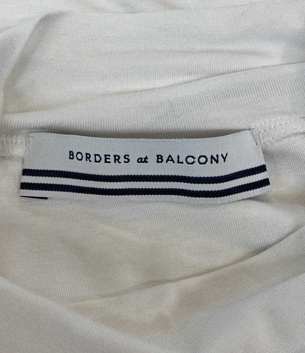 BORDERS at BALCONY ボーダーズ アット バルコニー カットソー カットアウト ハイネック BD2111-2B-72 レディース SIZE 36