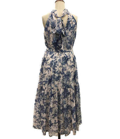 エステラケー ノースリーブワンピース ブルー フラワー総柄      レディース SIZE F  Estella k