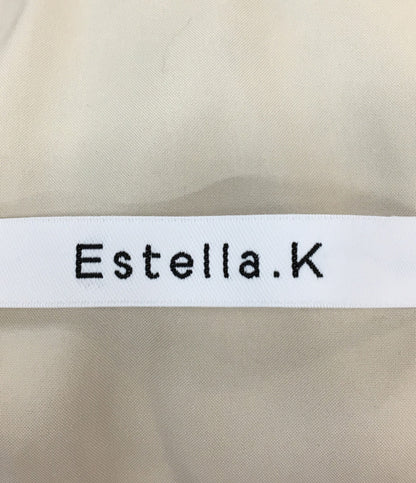 エステラケー ノースリーブワンピース ブルー フラワー総柄      レディース SIZE F  Estella k