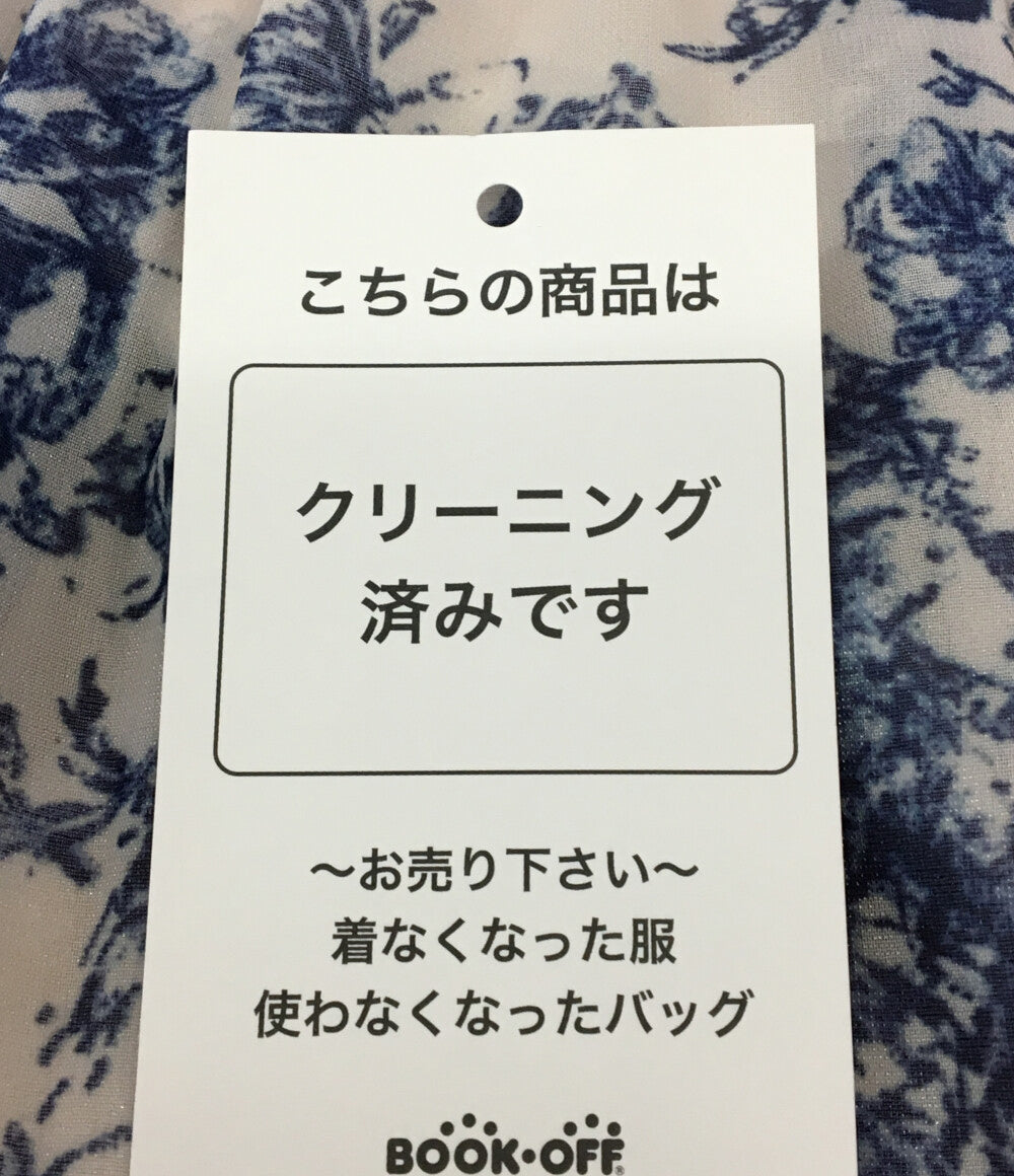 エステラケー ノースリーブワンピース ブルー フラワー総柄      レディース SIZE F  Estella k