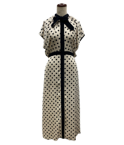 サポート サーフェス フレンチスリーブワンピース ベージュ ドット      レディース SIZE -  SUPPORT SURFACE