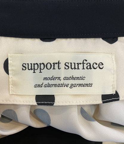 サポート サーフェス フレンチスリーブワンピース ベージュ ドット      レディース SIZE -  SUPPORT SURFACE