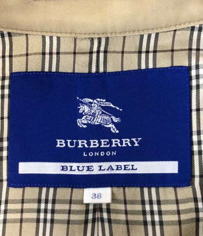 バーバリーブルーレーベル トレンチコート ショート レディース SIZE 38 BURBERRY BLUE LABEL