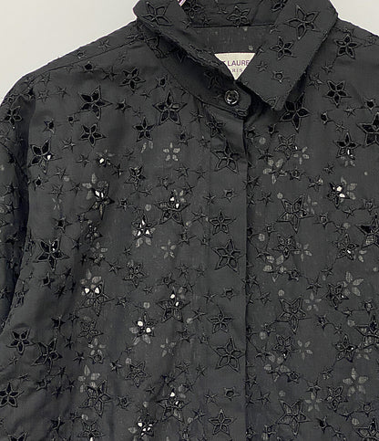 サンローラン 長袖シャツ 512192 スター ブラック レディース SIZE F34 Saint Laurent