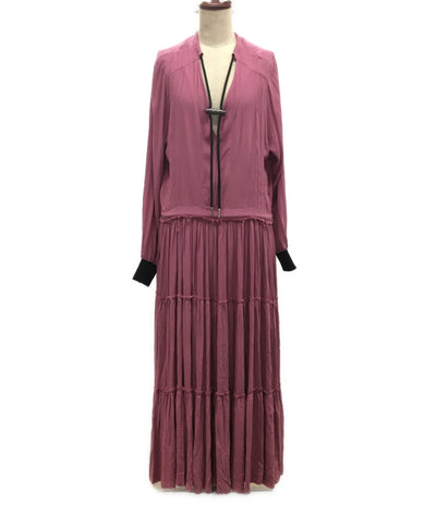 DIESEL 長袖ワンピース ピンク レディース SIZE S ディーゼル