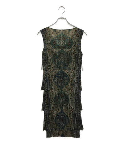 プリーツプリーズ  ノースリーブワンピース フリンジ     PP63-JK716 レディース SIZE 3  PLEATS PLEASE