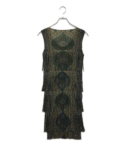 プリーツプリーズ  ノースリーブワンピース フリンジ     PP63-JK716 レディース SIZE 3  PLEATS PLEASE