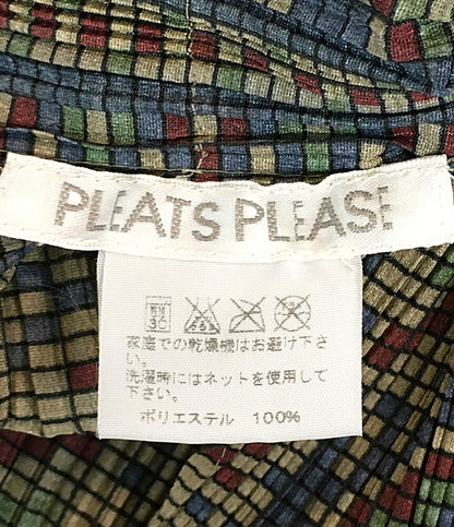 プリーツプリーズ  ノースリーブワンピース フリンジ     PP63-JK716 レディース SIZE 3  PLEATS PLEASE