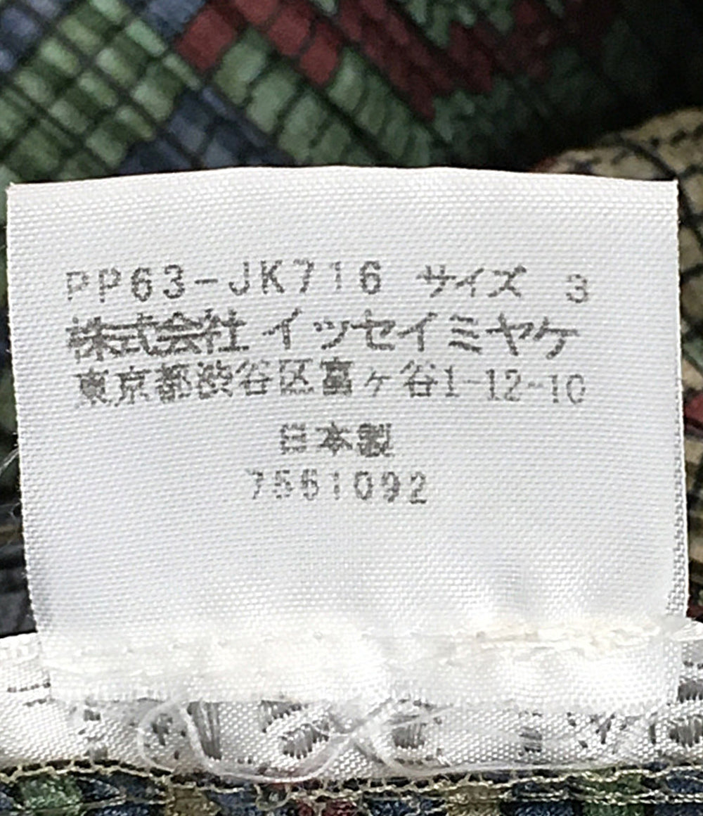プリーツプリーズ  ノースリーブワンピース フリンジ     PP63-JK716 レディース SIZE 3  PLEATS PLEASE