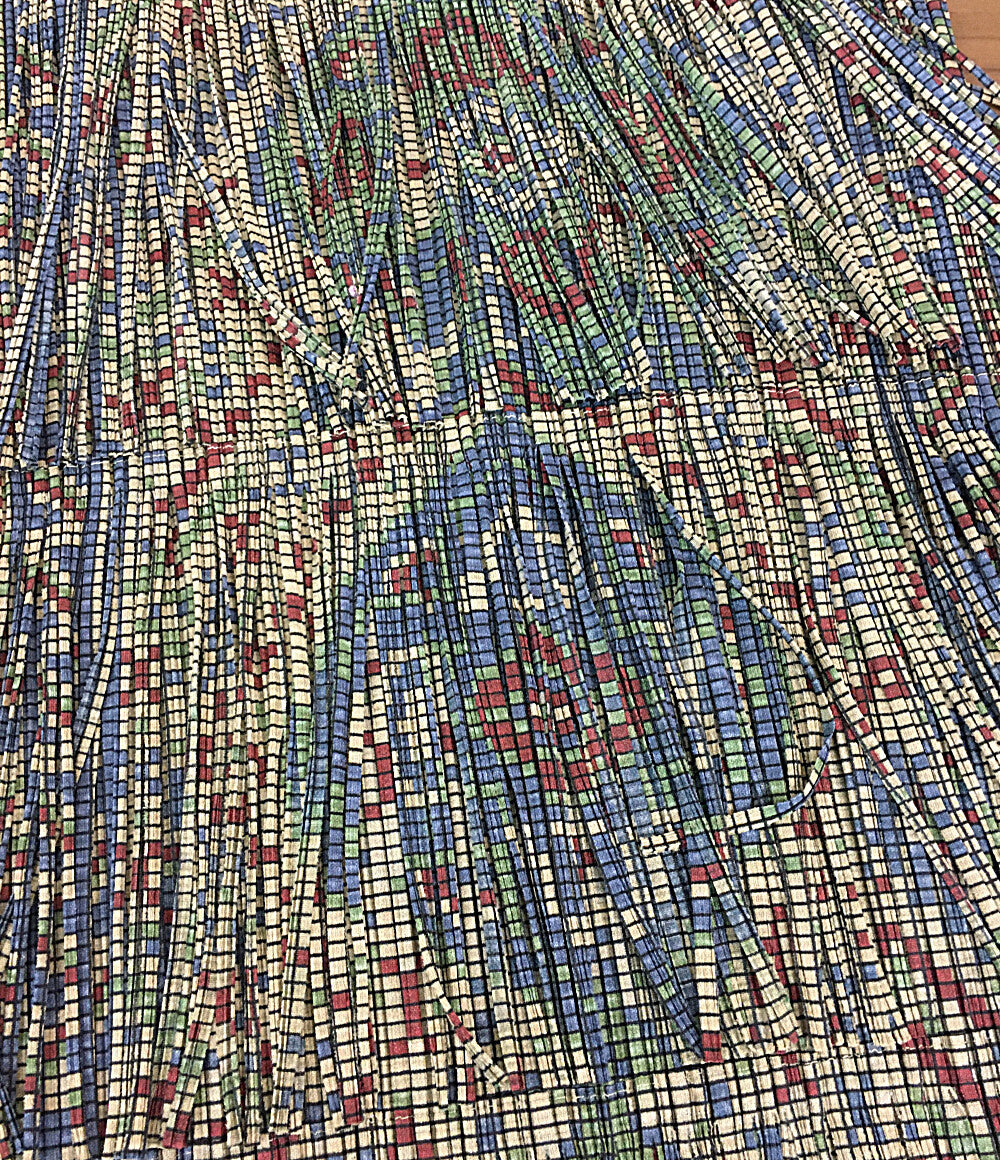 プリーツプリーズ  ノースリーブワンピース フリンジ     PP63-JK716 レディース SIZE 3  PLEATS PLEASE