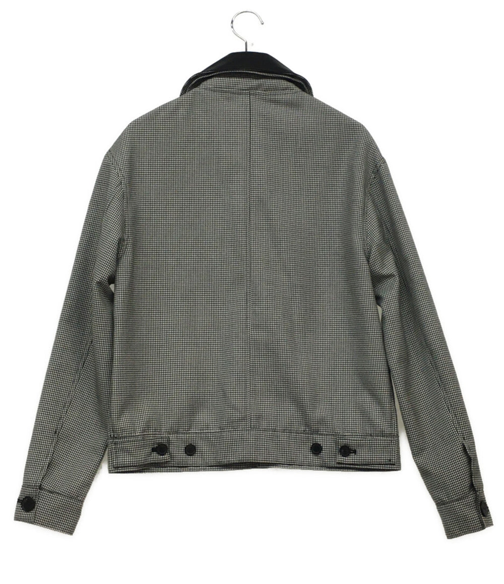 ロエベ 美品 ジャケット BLACK HOUNDSTOOTH ZIP      メンズ SIZE 44  LOEWE
