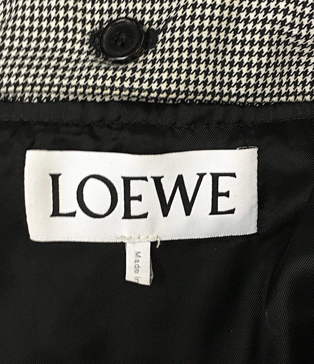 ロエベ 美品 ジャケット BLACK HOUNDSTOOTH ZIP      メンズ SIZE 44  LOEWE
