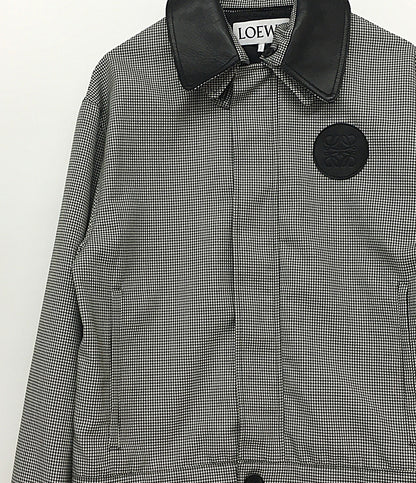 ロエベ 美品 ジャケット BLACK HOUNDSTOOTH ZIP      メンズ SIZE 44  LOEWE