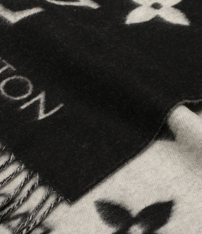 ルイ・ヴィトン 美品 マフラー レイキャビック ノワール モノグラム     M71040 レディース   LOUIS VUITTON