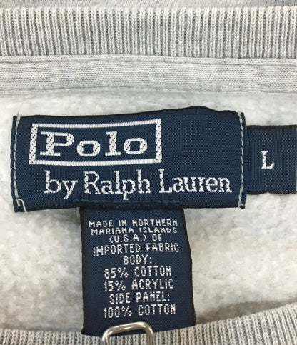 美品 POLO RALPH LAUREN スウェット グレー メンズ SIZE L ポロ・ラルフローレン