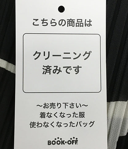 プリーツプリーズ 美品 ノースリーブワンピース ブラック ホワイト     PP73-JT711 レディース SIZE 03  PLEATS PLEASE