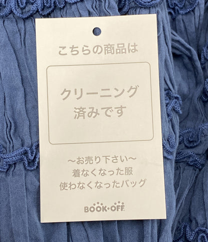 Pheeta フィータ シャーリングギャザースカート ブルー レディース SIZE -