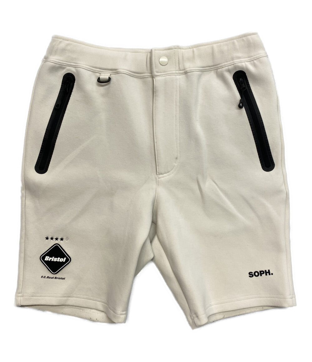 FCレアルブリストル　ホワイト ロゴ入りショートパンツ ショーツ TECH SWEAT SHORTS FCRBー260020