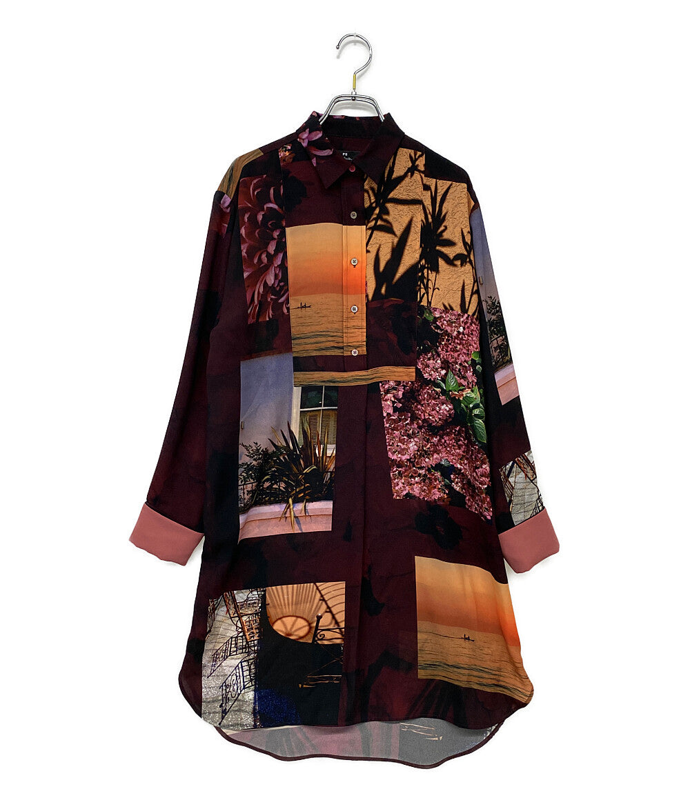 ポールスミス 長袖ワンピース ウィンター フォトモン レディース SIZE 40 PAUL SMITH