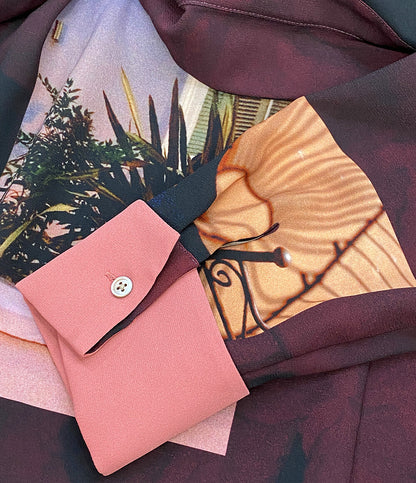 ポールスミス 長袖ワンピース ウィンター フォトモン レディース SIZE 40 PAUL SMITH