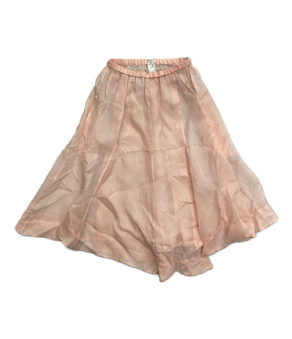 BLAMINK ブラミンク MS SI WAIST RUB GATH スカート シルク ピンク レディース SIZE 38