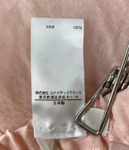 BLAMINK ブラミンク MS SI WAIST RUB GATH スカート シルク ピンク レディース SIZE 38