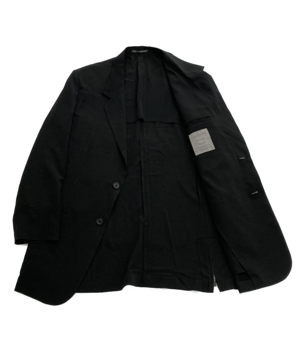 ヨウジヤマモトプールオム テーラードジャケット 2025ss TA TUXEDO LEFT SEAM ZIPPER JACKET メンズ SIZE 2 YOHJI YAMAMOTO POUR HOMME