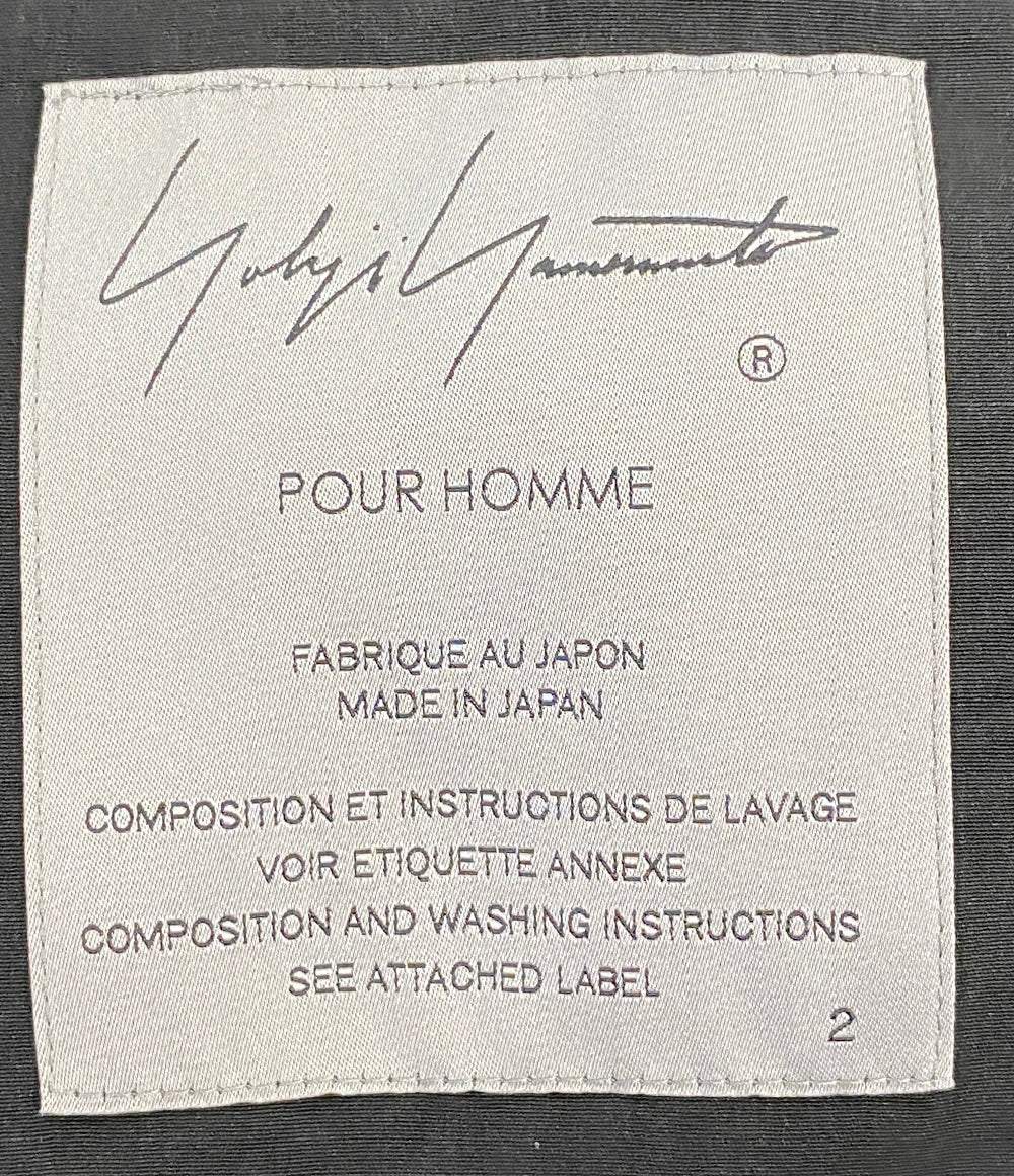 ヨウジヤマモトプールオム テーラードジャケット 2025ss TA TUXEDO LEFT SEAM ZIPPER JACKET メンズ SIZE 2 YOHJI YAMAMOTO POUR HOMME