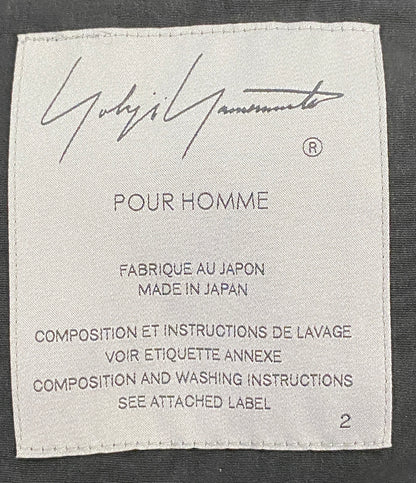 ヨウジヤマモトプールオム テーラードジャケット 2025ss TA TUXEDO LEFT SEAM ZIPPER JACKET メンズ SIZE 2 YOHJI YAMAMOTO POUR HOMME