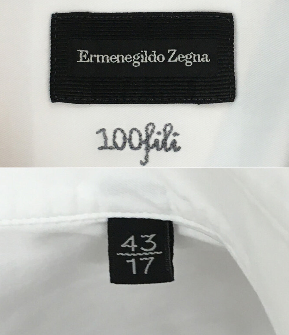 エルメネジルドゼニア  長袖シャツ シャツ ホワイト      メンズ SIZE 43  Ermenegild Zegna