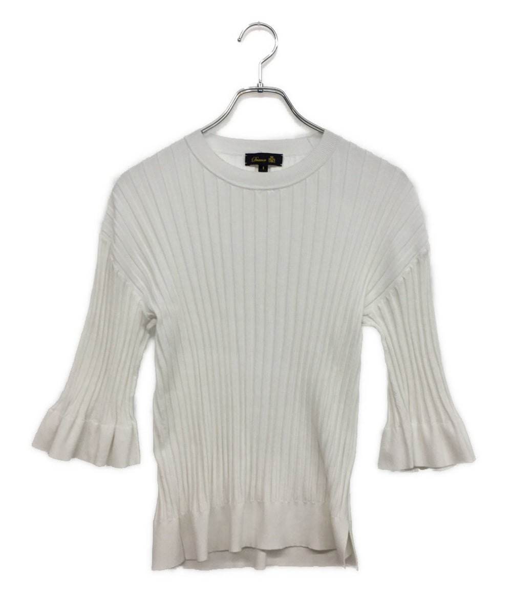 Drawer フレアスリーブリブニット SUMMER 16G 6518-106-0552 レディース SIZE 1 ドゥロワー