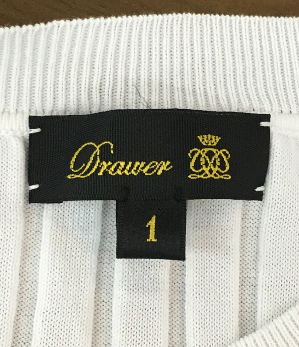 Drawer フレアスリーブリブニット SUMMER 16G 6518-106-0552 レディース SIZE 1 ドゥロワー