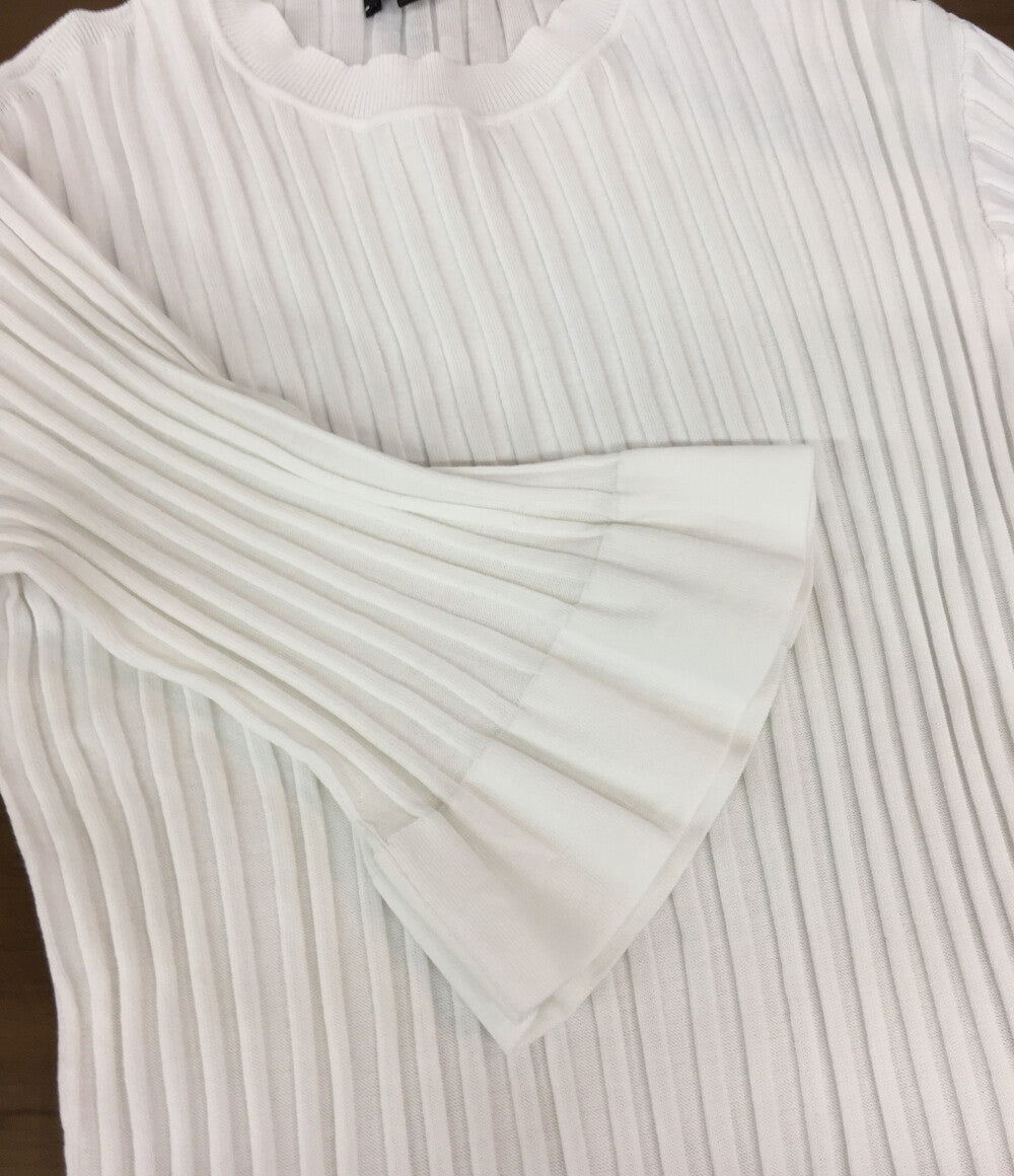 Drawer フレアスリーブリブニット SUMMER 16G 6518-106-0552 レディース SIZE 1 ドゥロワー