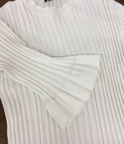 Drawer フレアスリーブリブニット SUMMER 16G 6518-106-0552 レディース SIZE 1 ドゥロワー