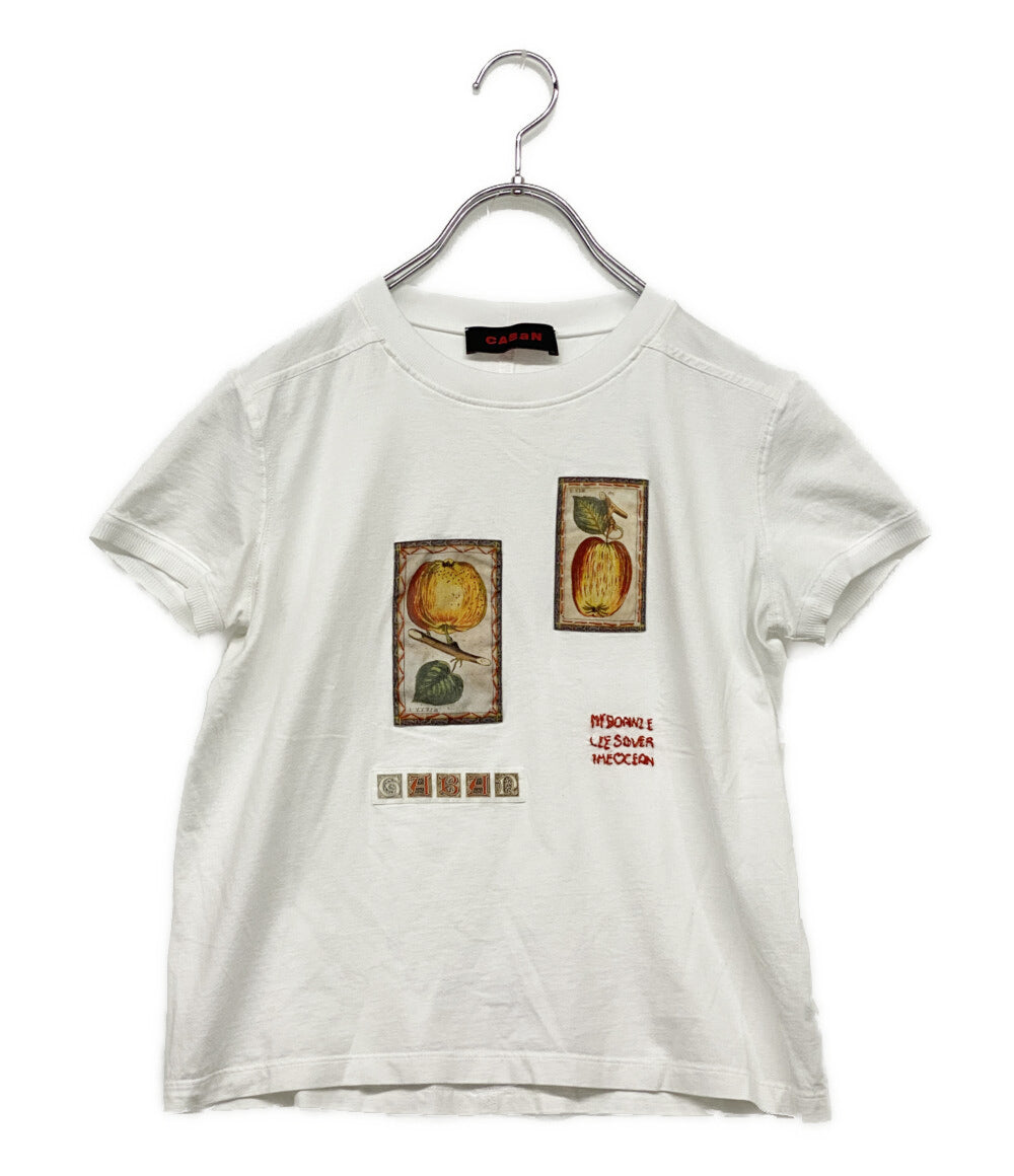 キャバン 半袖Ｔシャツ スビンコットン フルーツプリント レディース SIZE S CABaN