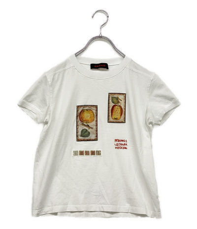 キャバン 半袖Ｔシャツ スビンコットン フルーツプリント レディース SIZE S CABaN
