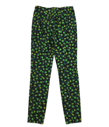 PRADA タックパンツ フラワー グリーン レディース SIZE 38 プラダ