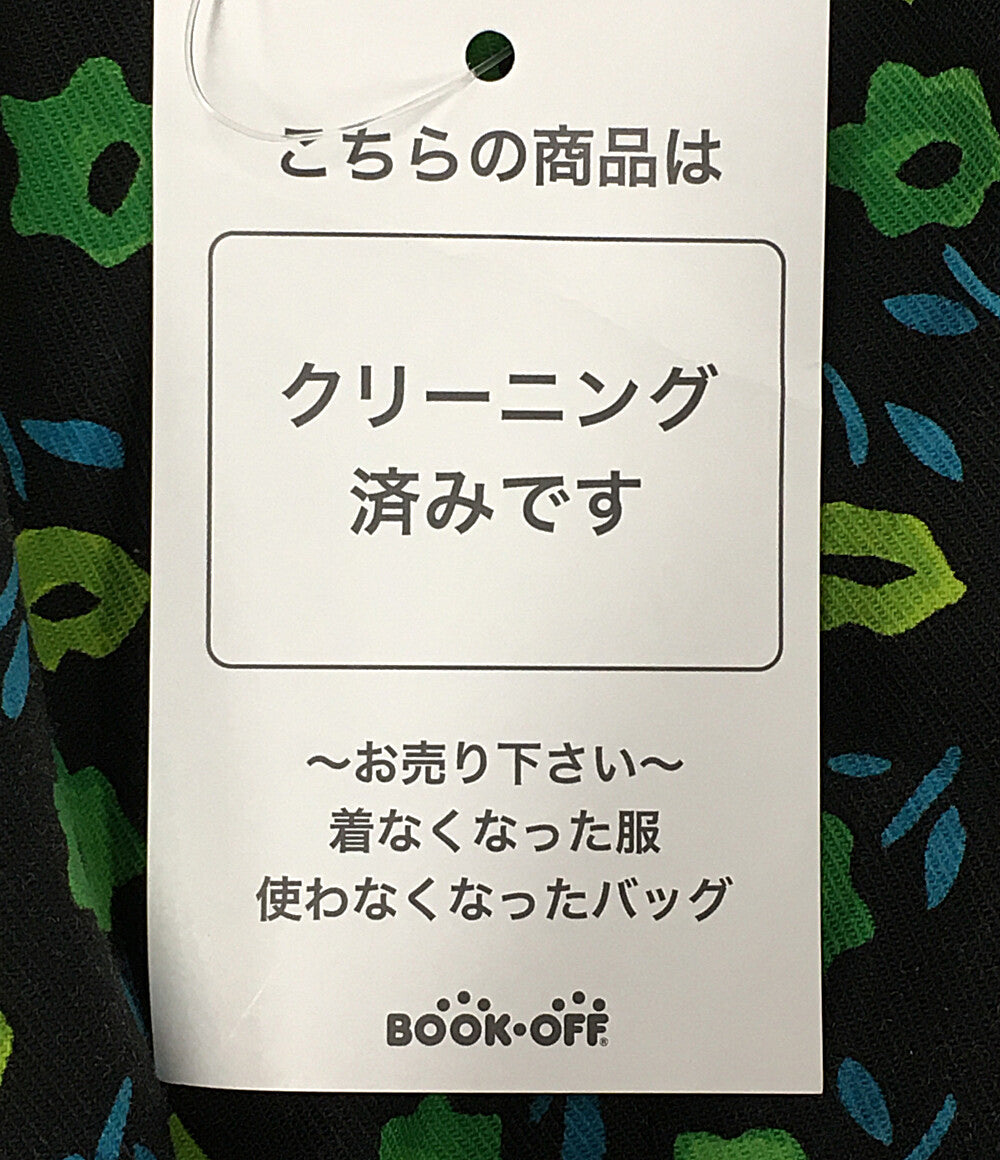 PRADA タックパンツ フラワー グリーン レディース SIZE 38 プラダ